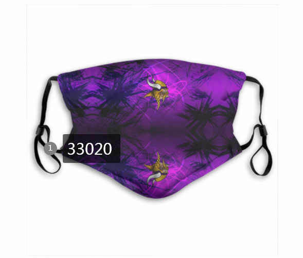 New 2021 NFL Minnesota Vikings #85 Dust mask with filter->nfl dust mask->Sports Accessory